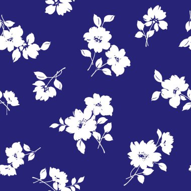 Çiçek illüstrasyon deseni