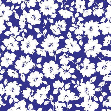 Çiçek illüstrasyon deseni