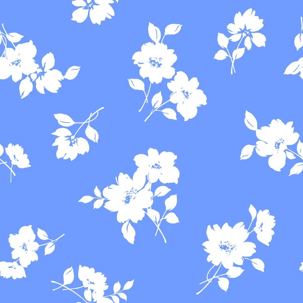 Çiçek illüstrasyon deseni