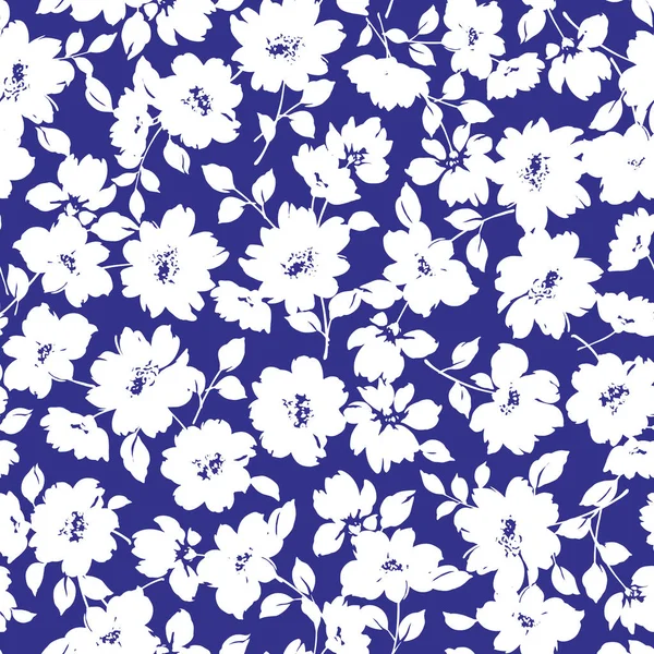 Çiçek illüstrasyon deseni