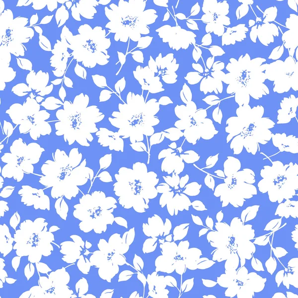 Çiçek illüstrasyon deseni