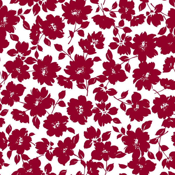 Çiçek illüstrasyon deseni