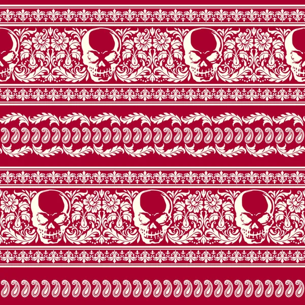 Skull illustration pattern — Stock Photo, Image