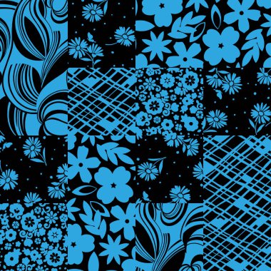 Patchwork çiçek ve tasarım