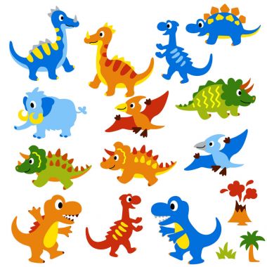 Resimde güzel bir dinozor