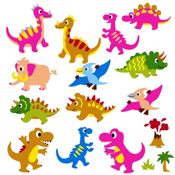 Illusztráció egy szép dinoszaurusz — Stock Vector