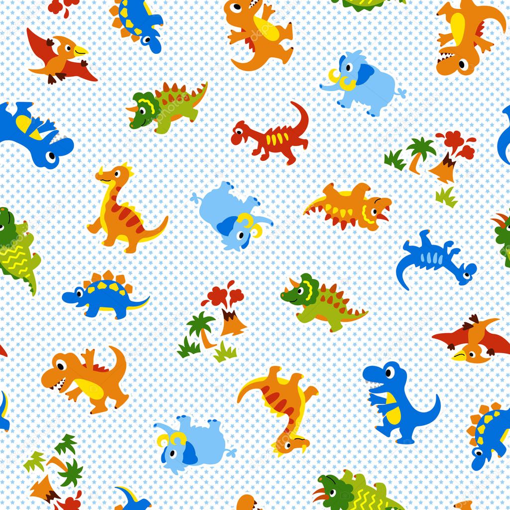 Pattern of a pretty dinosaur