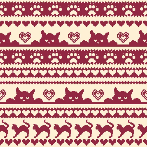 Kedi Nordic desen illüstrasyon