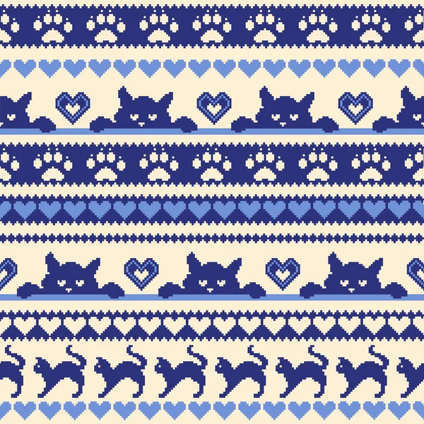 Kedi Nordic desen illüstrasyon