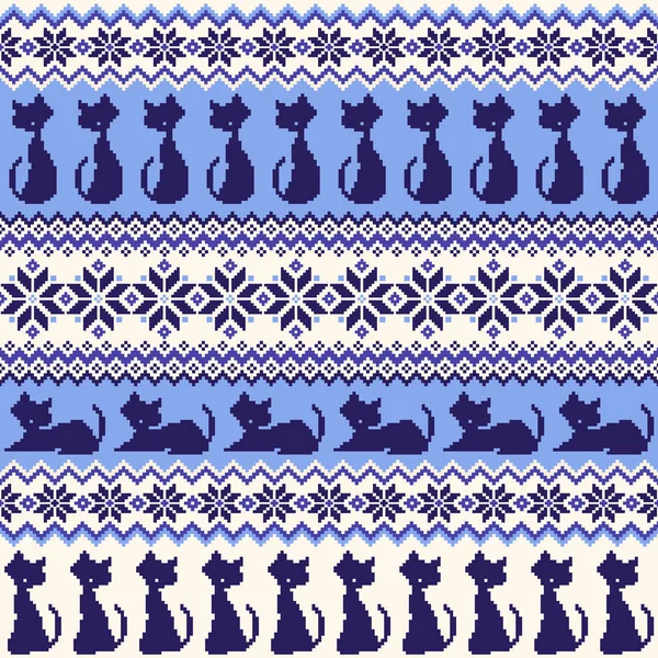 Kedi Nordic desen illüstrasyon