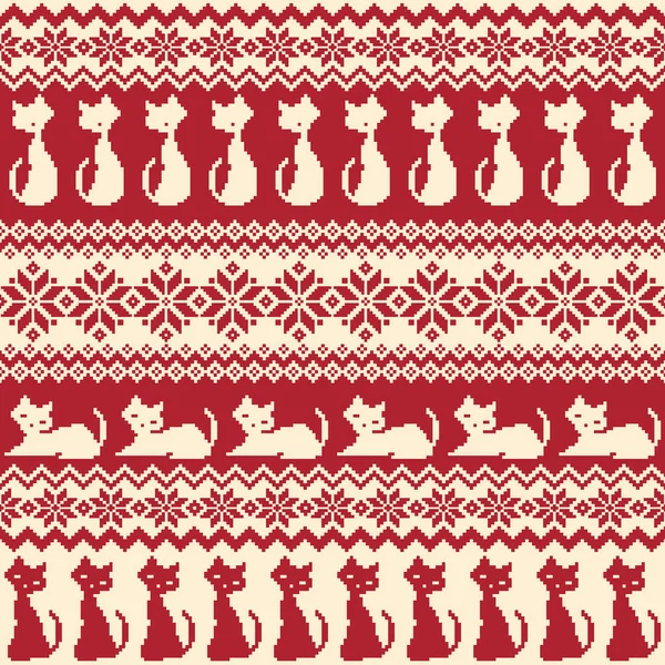 Kedi Nordic desen illüstrasyon