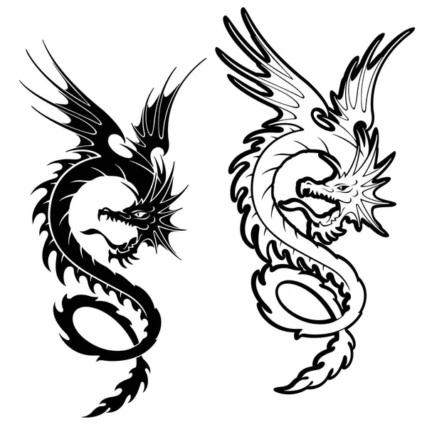 Objeto de ilustración Dragon — Vector de stock