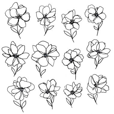 soyut çiçek şekil