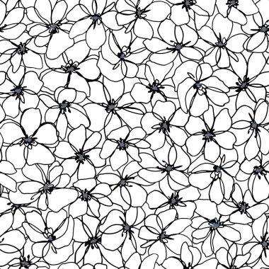 soyut çiçek deseni