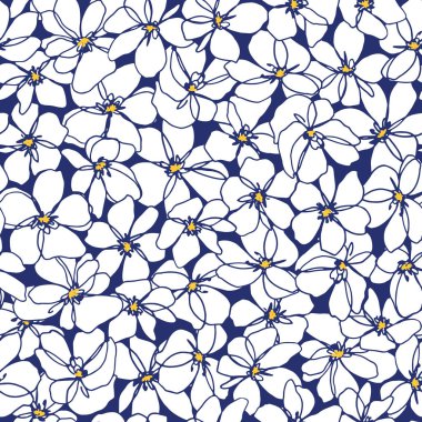 soyut çiçek deseni