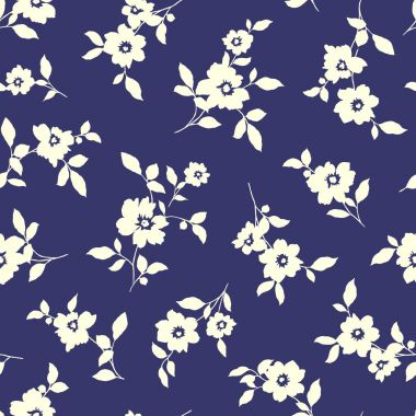 soyut çiçek deseni