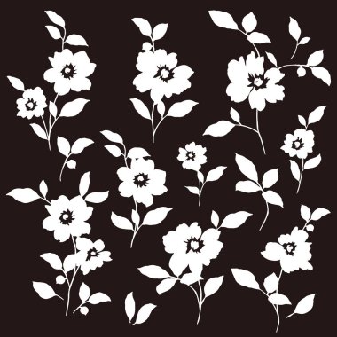 soyut çiçek şekil