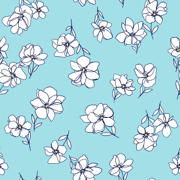 soyut çiçek deseni