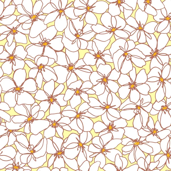 Patrón de flor abstracta — Archivo Imágenes Vectoriales