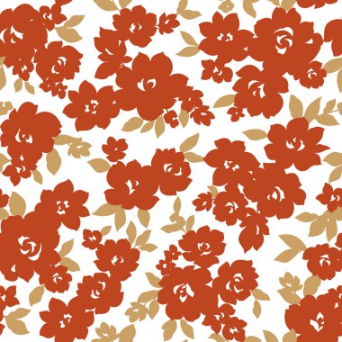 Çiçek illüstrasyon deseni
