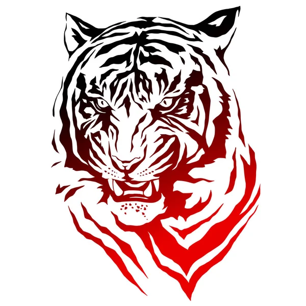 Illustratie voor tiger — Stockvector