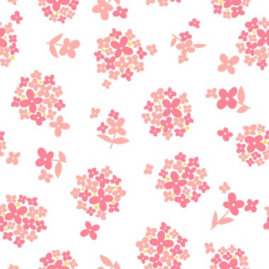 Çiçek illüstrasyon deseni