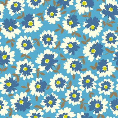 Çiçek illüstrasyon deseni