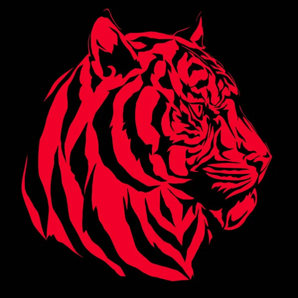 Illustrazione della tigre — Vettoriale Stock