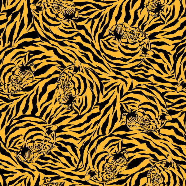 Pattern of the tiger — Stock Vector