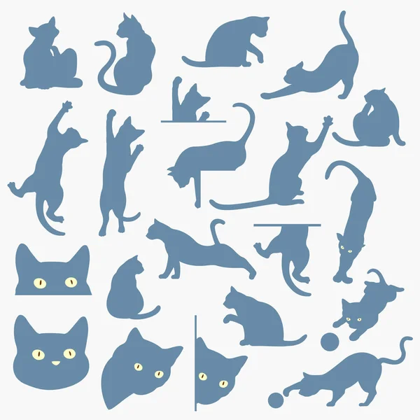 Graziosa illustrazione gatto, — Vettoriale Stock