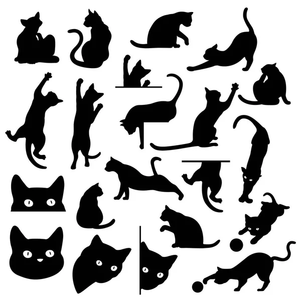 Hübsche Katzen-Illustration, — Stockvektor