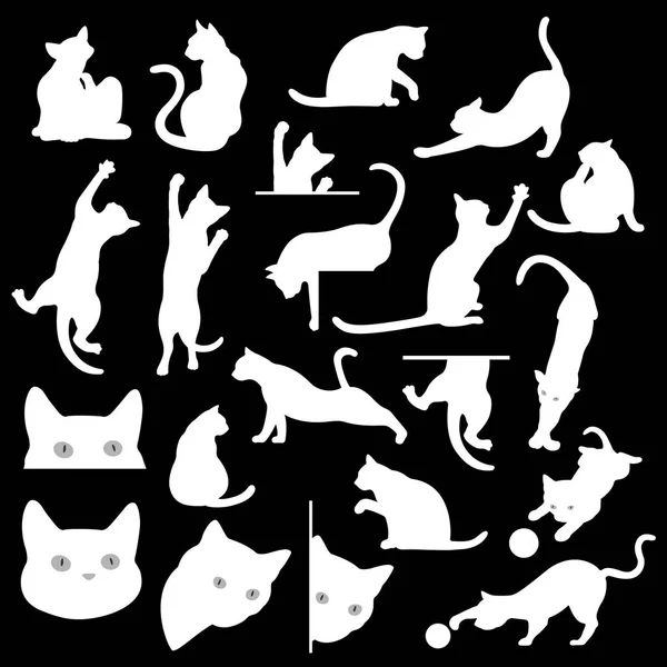 Jolie illustration de chat, — Image vectorielle
