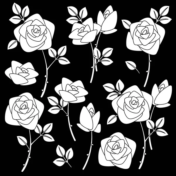 Розовый Цветок Иллюстрация Сделал Красивую Розу Живопись Работал Векторах — стоковый вектор