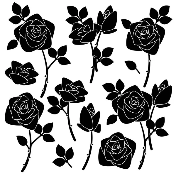Εικονογράφηση Τριαντάφυλλο Έκανα Ένα Όμορφο Τριαντάφυλλο Μια Paintingi Εργάστηκε Διανύσματα — Διανυσματικό Αρχείο