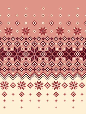 Nordic desen illüstrasyon. Geleneksel İskandinav desen tasarlanmış