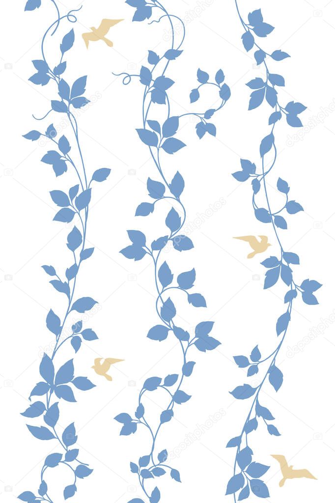 Leaf illustration pattern.It was simple and expressed a leafThese designs continue seamlessly