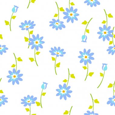 Çiçek illüstrasyon deseni, bir çiçek tasarlanmış, sorunsuz, vektörel çizimler içinde çalıştı devam,