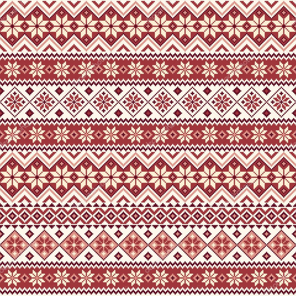 Nordic pattern illustration.I designed a traditional Nordic patternIt is a vector work