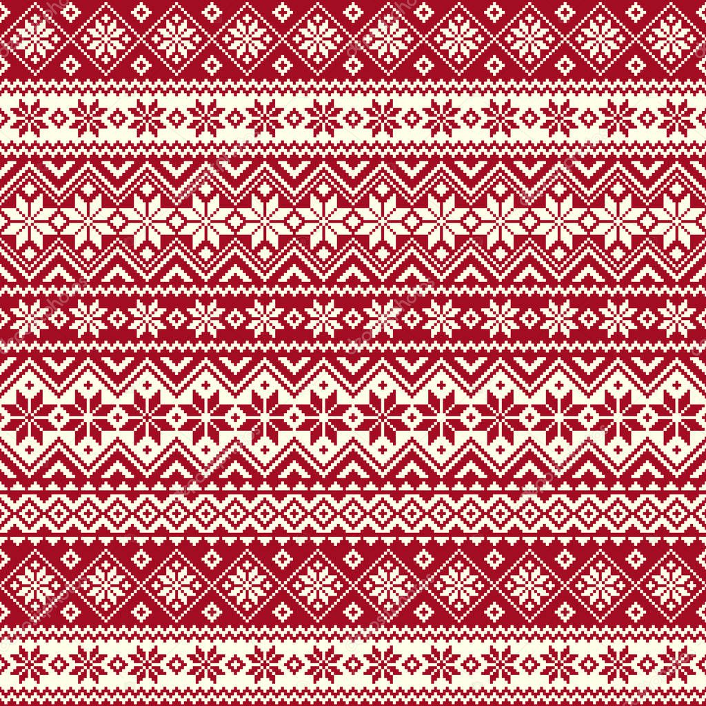 Nordic pattern illustration.I designed a traditional Nordic patternIt is a vector work