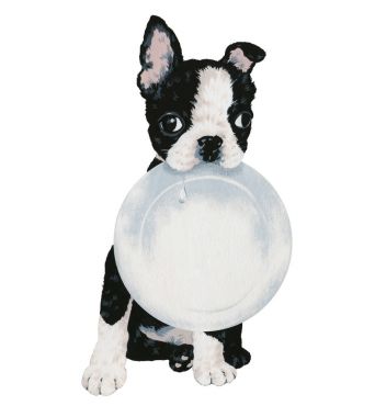 Güzel köpek illüstrasyon, ben güzel bir köpek yavrusu, çizim yaptı, ben bir yazı fırça ve boya ile çizmek,