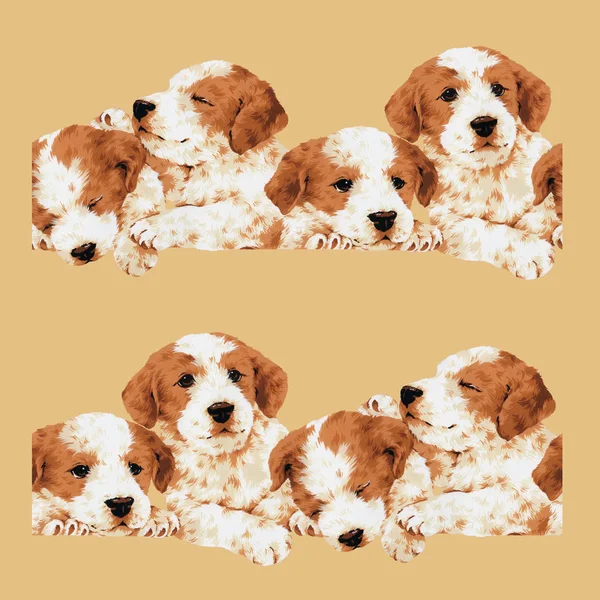 Mooie Hond Illustratie Maakte Afbeelding Van Een Mooie Pup Tekenen — Stockfoto