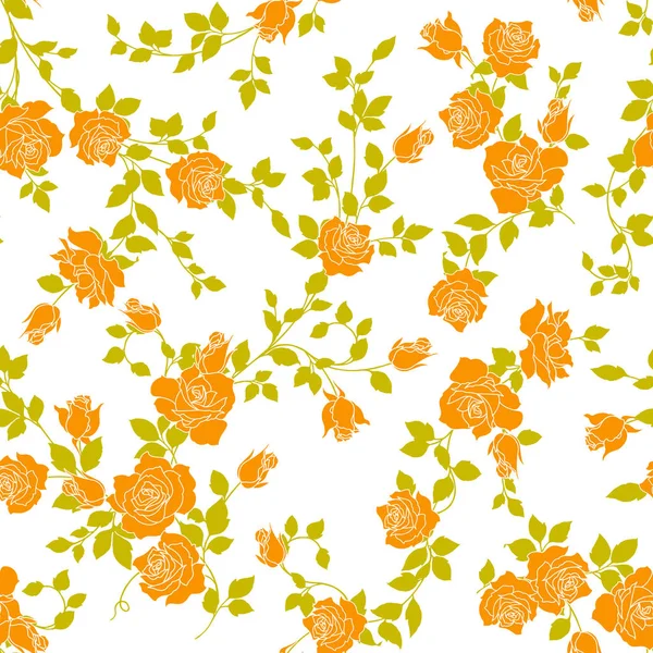 Rose Illustration Pattern Entwarf Eine Rose — Stockvektor