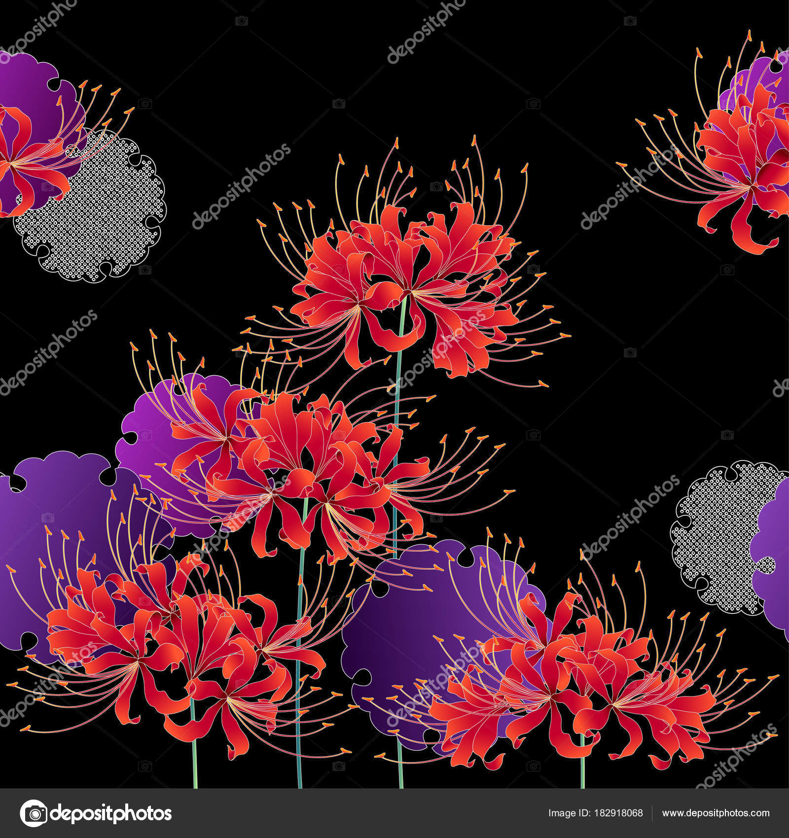 和風 彼岸花 イラスト 壁紙 和風 彼岸花 イラスト 壁紙