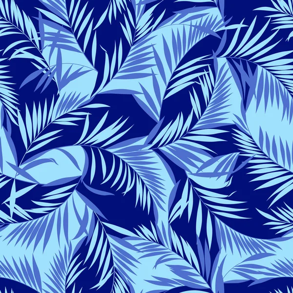 Тропические Растения Рисунок Спроектировал Тропическое Растение Картина Бесшовная — стоковый вектор
