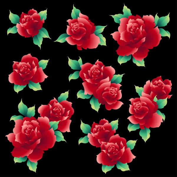 Rose Flor Ilustração Fiz Uma Bela Rosa Uma Pintura Trabalhei —  Vetores de Stock