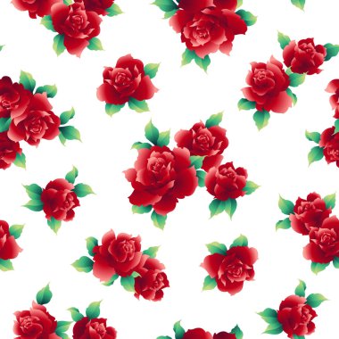 Gül illüstrasyon model. Bir gül tasarlanmış vektörel çizimler içinde çalıştım, bu resim tekrar tekrar sorunsuz devam ediyor,