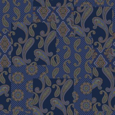 Paisley patchwork desen, Paisley desen tasarım, bu resim repeatedlyit bir vektör çalışma devam ediyor,