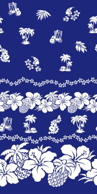 Ebegümeci ve ananas desen tasarımı için ebegümeci çekti, bu resim tekrar tekrar devam ediyor,