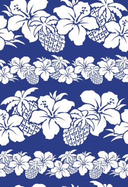 Ebegümeci ve ananas desen tasarımı için ebegümeci çekti, bu resim tekrar tekrar devam ediyor,