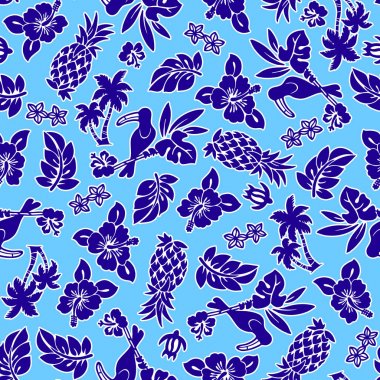 Ebegümeci ve ananas desen tasarımı için ebegümeci çekti, bu resim tekrar tekrar devam ediyor,